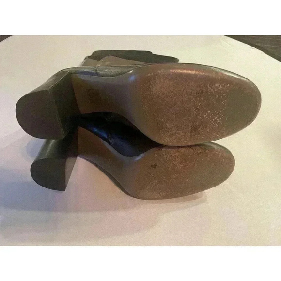 Tory Burch 10 Boots Size 10 Over The Knee Block High Heel Seamed Panels Leather - Picture 5 of 10